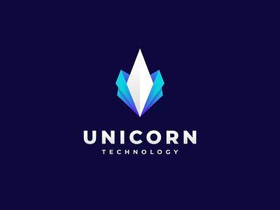 Unicorn Technology applications branding character design icon logo symbol system tech tecnology ui unicorn ux vector web