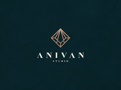 Anivan Studio aletter art branding design icon illustration lettermark logo luxury monogram studio symbol vector