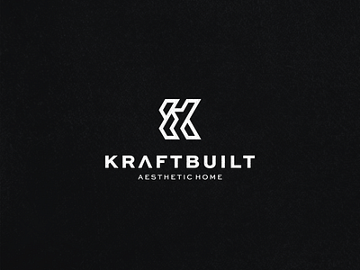 Kraftbuilt - Aesthetic Home branding building character design home house icon illustration logo realestate symbol vector