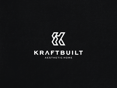 Kraftbuilt - Aesthetic Home branding building character design home house icon illustration logo realestate symbol vector