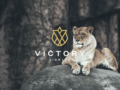 Victory Lion Ltd branding character design forest icon invenstment king lion logo symbol tiger vector victory