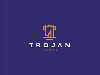 Trojan Horse branding castle character design horse horselogo icon illustration knight logo spartan symbol trojan vector viking