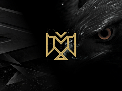 M + Eagle Combination bird branding character combination design dualmeaning eagle falcon gridsystem icon logo mlogo strong symbol vector
