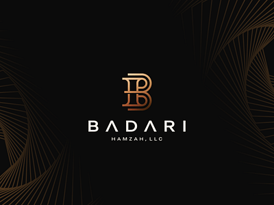 Badari Hamzah, LLC attorney bh bletter blogo branding business design icon law lawyer logo luxury monogram simple symbol vector