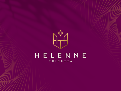 Helenne Trinetta beauty branding character design elegant ht icon illustration logo logotype luxury minimalist monogram symbol vector