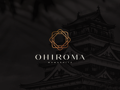 Ohiroma Mamashite apartment branding building character culture design house icon illustration japanese logo luxury symbol ui ux vector