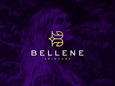 Bellene Skincare beauty beutiful blogo branding character design face icon illustration logo luxury monogram product salon skin skincare symbol vector women
