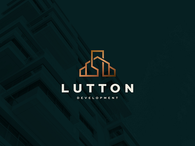 Lutton Development apartment branding building character design development house icon illustration logo luxury monogram realestate symbol vector