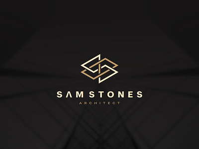 Sam Stone Architect branding character design icon illustration logo logogram logomark logotype mark monogram sletter slogo ss sslogo symbol vector