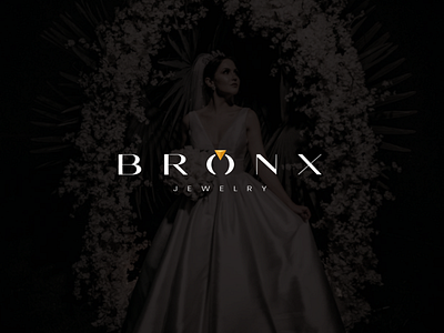 Bronx Jewelry branding character design diamond gold icon jewellery jewelry logo logomark logotype luxury mark symbol vector wedding women wordmark