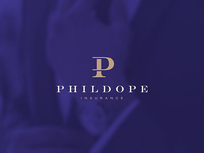 Phildope Insurance accounting branding business character design icon logo logogram logomark logotype mark monogram pi plogo symbol vector
