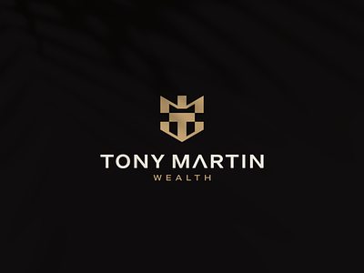 Tony Martin Wealth branding businesslogo character corporatelogo design icon letter logo logogram logotype monogram symbol tmw vector wordmark