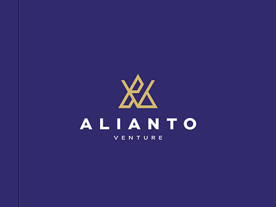 Alianto Venture av branding business character consulting design icon letter lettermark logo logodesign logotype mark monogram simple symbol vector venture