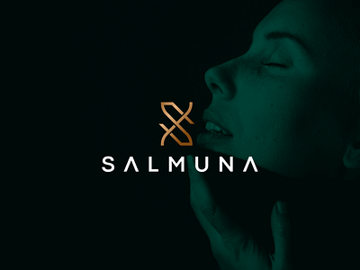 Salmuna beautiful beauty branding character design icon illustration logo logogram logotype luxurylogo monogram sletter slogo symbol vector women
