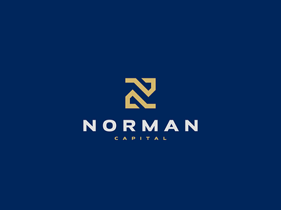 Norman Capital branding capital character design designlogo icon illustration logo logomark logotype monogram monoline nletter nlogo symbol vector