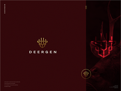Deergen branding character combination deer design icon line logo logodesign logogram logomark logotype monoline symbol vector
