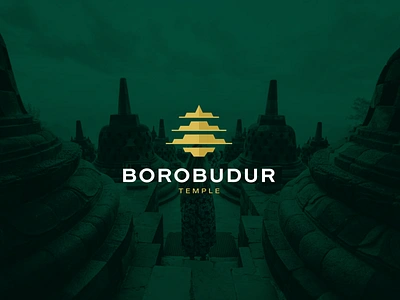 Borobudur Temple borobudur branding character design icon indonesia logo logomark logotype magelang mark symbol temple vector