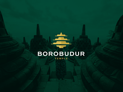 Borobudur Temple borobudur branding character design icon indonesia logo logomark logotype magelang mark symbol temple vector