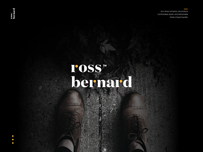 Ross Bernard apparel branding character clothing design fashion icon lettermark logo shoeslogo symbol vector wordmark