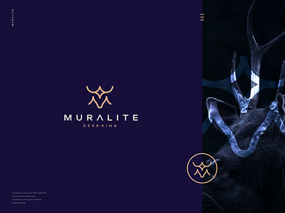 Muralite Deer King branding character deer design graphic design icon illustration king logo logomark logotype symbol vector