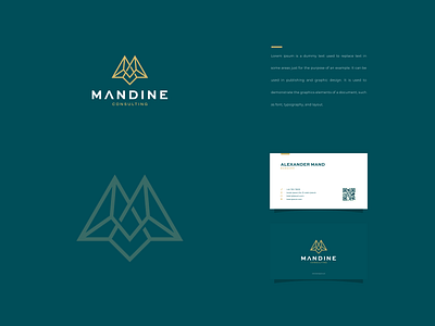 Mandine Consulting consulting design logo logomark logotype luxury management mdesign mlogo symbol vector