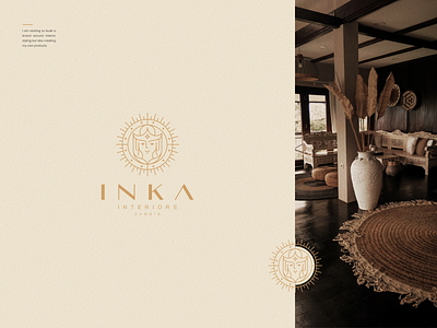 Inka - Interiors Zambia branding business character design home icon illustration inka interiors logo logomark symbol vector woods zimbabwe