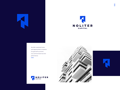 Noliter Capital branding buildinglogo capitallogo design designlogo icon investment logo logomark logotype nletter nlogo symbol vector