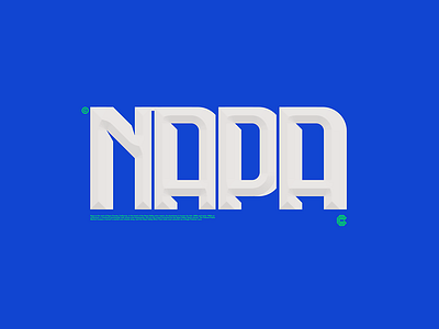 Napa california design logo napa type typography