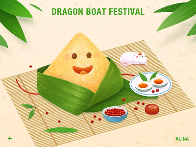 Dragon Boat Festival code dragon festival graph illustration invitation ui ux