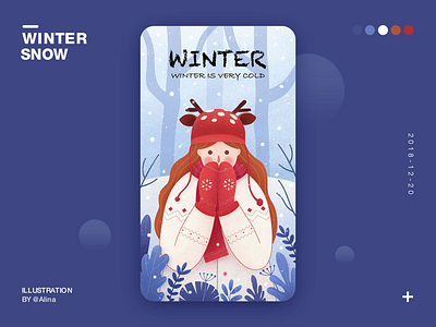 WINTER SNOW illustrations winter graphics