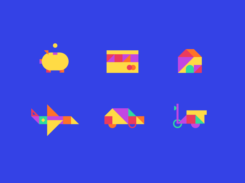 Geometric illustrations cvi geometric icons