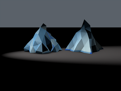 Lowpol Tri blue lowpoly triangle