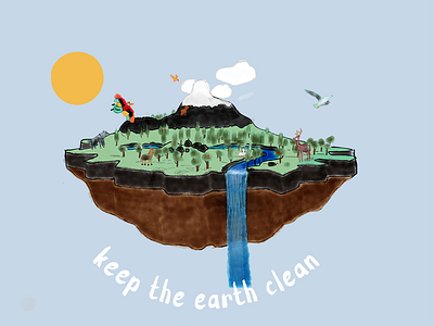 Keep the earth clean earthday shirt watercolor
