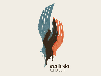 Ecclesia Logo church hands logo