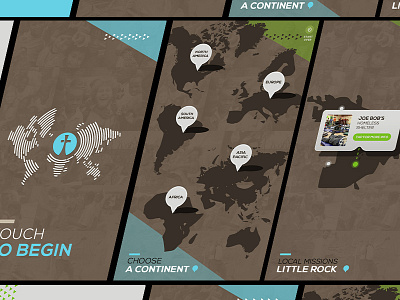 Fellowship Interactive Touch Screen Map UI