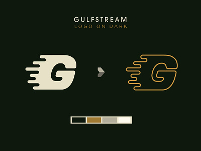 Gulfstream Logo emblem logo retro