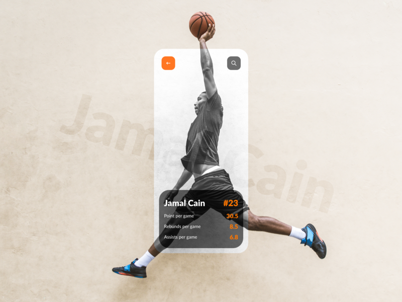 Basketball App designs, themes, templates and downloadable graphic