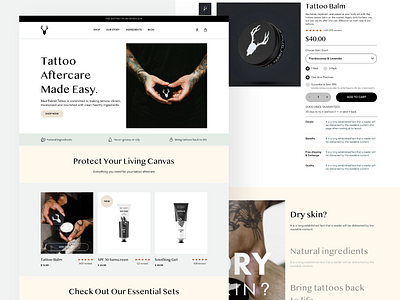 Tatto aftercare e-commerce