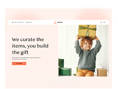 Build your gift box @concept @minimal @ui @ux clean gift boxes website
