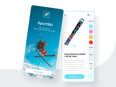 Ski App Concept concept design design app minimal mobile ski ui uiux winter wintersport