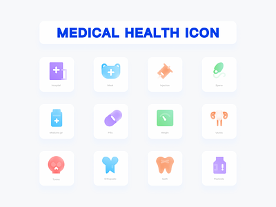 Medical health icons