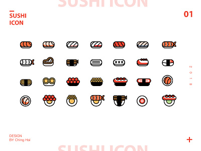 Japanese cuisine-Sushi Icon Exercise