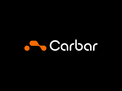 Carbar — Logo Design app bar branding car circle circles design divide drive drop icon logo logotype mark service share sharing sign startup vehicle