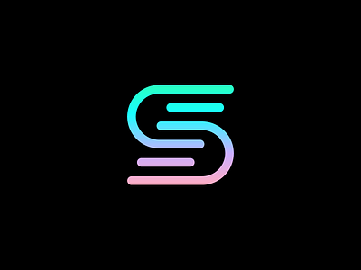 S – Logo Concept // For SALE brand branding colors crypto gradient icon logo logomark logotype mark s sign vector