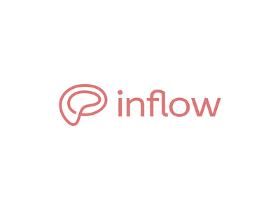 Inflow – Logo Design a b c d e f g h i j k l m n adhd brain branding bubble calm chat design feminine flow icon line logo logotype o p q r s t u v w x y z overlay pink sign