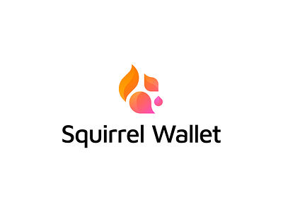 Squirrel Wallet – Logo Design abstract animal branding crypto cryptocurrency cute defi design gradient illustration logo logotype mark minimal nut simple squirrel tail wallet