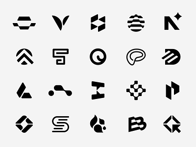 Selected Marks Vol. 2 – Behance black and white brandforma branding bw collection design icon logo logos logotype mark minimal modern monochrome sign