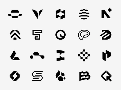 Selected Marks Vol. 2 – Behance black and white brandforma branding bw collection design icon logo logos logotype mark minimal modern monochrome sign