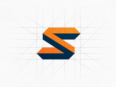 S grid logo mark s sign