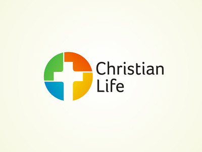 Christian Life color cross logo logotype